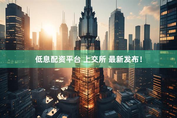 低息配资平台 上交所 最新发布！